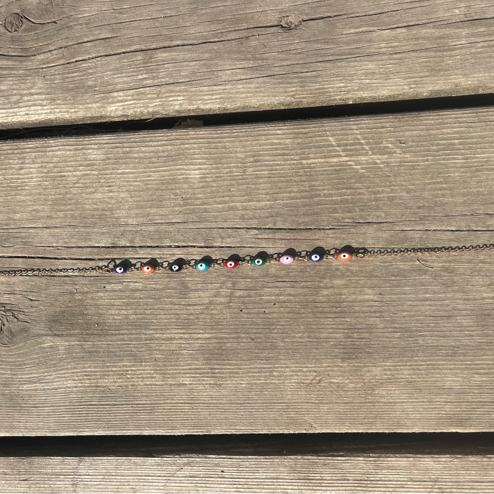 Multicolor Evil Eye Necklace